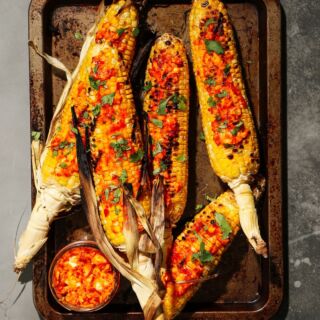 Want to spice up your grilled corn this summer? Looking for a crowd-pleaser for the cookout? Try our EATS recipe for grilled corn smothered in harissa honey butter, which adds a sweet and spicy kick to this already nearly-perfect side dish 🌽