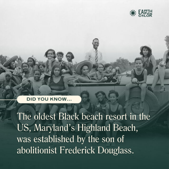 In 1922, nearly three decades after the Highland Beach resort was founded by Charles Douglass, the area was turned into the first African American incorporated municipality in Maryland’s history. Today, Highland Beach has around 80 homes owned by a mix of summer and year-round residents, many of whom are descendants of the original settlers.​​​​​​​​
​​​​​​​​
Black beaches have historically been sites of racial division, but many of them—like Oak Bluffs Beach at Martha’s Vineyard in Massachusetts, Sag Harbor in New York, and the @gullahgeechee Islands in South Carolina—remain spaces of Black prosperity and cultural preservation to this day. To learn more, check out the piece 'How Black Beaches Were Developed to Combat Jim Crow Segregation' at earthincolor.co.​​​​​​​​
​​​​​​​​
📸: Scurlock Studio Records, Archives Center, National Museum of American History. Smithsonian Institution.